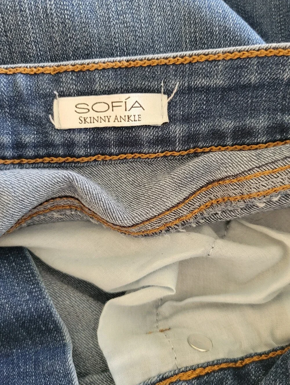 Sofia by Sofia Vergara Medium Blue Women’s Stretch Skinny Jeans Ladies 12.